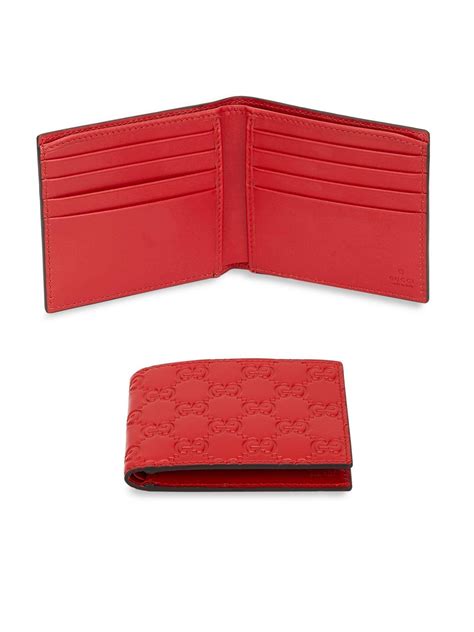 mens red gucci wallet|gucci signature long wallet.